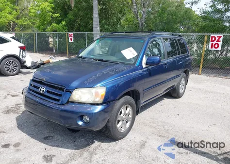 2006 Toyota Highlander V6 z USA, uszkodzony, nr VIN JTEGP21A760095481
